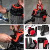 A collage of four images showing different aspects of a wet dry vacuum cleaner. Náhľad obrázku produktu