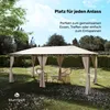 Blumfeldt Mondo Pavillon 3x6 – Stahlrahmen, Mit Vorhängen, Produktbild-Vorschau 2