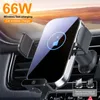 A car wireless charger mounted on a car's air vent. Produktbild-Vorschau