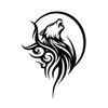 Wallity, Wolfmoon, Dekoratives Wandaccessoire aus Metall, Produktbild-Vorschau 5