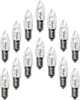 A collection of clear, small light bulbs with silver bases arranged in rows on a white background. Produktbild-Vorschau