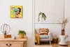 Coloray Uhr auf Leinwand 30x30 cm Wand Uhr Dekoration Produktbild-Vorschau 3