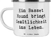 Mr. & Mrs. Panda Pott Spruch Basset Hound Gemütlichkeit - Produktbild-Vorschau 1