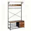 Relaxdays Garderobekast met schoenenrek, haken, 2 lades en Productafbeelding-voorbeeld 10