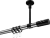 Interdeco Gardinenstange / Vorhangstange Chrom / Schwarz, Produktbild-Vorschau 1