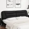 vidaXL Coussin de tête de lit "Hvar" noir 200 cm similicuir Voir les images du produit 3