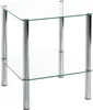 HAKU Beistelltisch chrom - Metall, Sicherheitsglas 5 mm, Produktbild-Vorschau 1