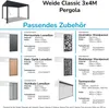 Classic Pavillon Terrassenüberdachung Aluminium 3 x 4 M Produktbild-Vorschau 8