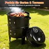Izrielar Smoker Údiareň Gril na drevené uhlie Údiareň 3 v 1 Náhľad obrázku produktu 10