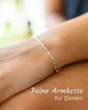 MATERIA Fijne zilveren armband voor dames, model 925, met Productafbeelding-voorbeeld 5