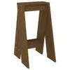 A brown wooden sawhorse on a white background. Podgląd zdjęcia produktu