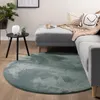 Volero - Dywan okrągły z krótkim włosiem - Cozy Zielony - Ø Podgląd zdjęcia produktu 1