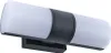 A modern, cylindrical LED wall light with two light sources, mounted on a black base. Podgląd zdjęcia produktu