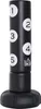 A black freestanding punching bag with numbered targets. Produktbild-Vorschau