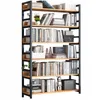 A tall, multi-shelf bookcase filled with books and decorative items. Produktbild-Vorschau