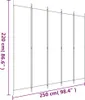 A diagram showing the dimensions of a room divider. Produktbild-Vorschau
