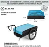 Klarfit Remorque Velo Cargo, Charette Velo à 2 Roues, Voir les images du produit 6