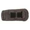 A top-down view of a gray baby sleeping bag on a white background. Produktbild-Vorschau