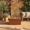 KÖHKO® Gartenbrunnen QUADRUM aus Cortenstahl mit LED – Produktbild-Vorschau 3