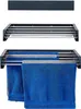 A wall-mounted drying rack with towels hanging on it. Voir les images du produit