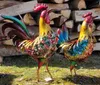 Hahn und Henne Set Metallfiguren 43cm/48cm Bauernhof Haus Produktbild-Vorschau 4