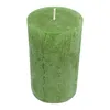 Stumpenkerze aus Paraffin, Olive, Rustic, WENZEL, 110/60 Produktbild-Vorschau 2