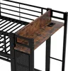 MODFU Lit Mezzanine 90x200 cm – Avec 4 Tiroirs et Bureau – Voir les images du produit 6