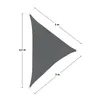 SVITA Voile d'ombrage triangulaire imperméable 160g/m² Voir les images du produit 9