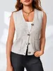 Imily Bela Damen Ärmellose Strickweste – Modischer, Produktbild-Vorschau 3