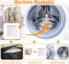 An instructional graphic showing how to machine wash a dog bed cover. Anteprima dell’immagine prodotto