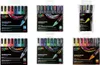 A collage of six different sets of POSCA paint markers, each in a box with a clear plastic front. Voir les images du produit