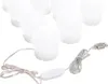 vidaXL Specchio luminoso con 8 lampadine LED bianco caldo e Anteprima dell’immagine prodotto 1