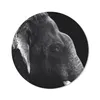 MuchoWow® Mauspad Mousepad Elefant auf schwarzem Produktbild-Vorschau 1