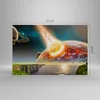 Bild auf Leinwand - Leinwandbild - Raum Erde Planet Komet - Produktbild-Vorschau 3