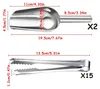 Edelstahl Zuckerzange Set, 15 Stücke Zuckerzange und 2 Produktbild-Vorschau 2