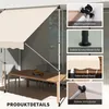 Outsunny Markise Klemmmarkise Faltarm Handkurbel Balkon 3 x Produktbild-Vorschau 5