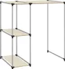 vidaXL Waschmaschinenregal Creme 87x55x90,5 cm Eisen Produktbild-Vorschau 1
