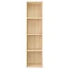 vidaXL Bücherregal/TV-Schrank Sonoma-Eiche 36x30x143 cm Produktbild-Vorschau 5