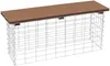 Gabionenbank Gabionen Sitzbank WPC 100x30x43cm Gartenbank Produktbild-Vorschau 5
