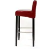 2er-Set Barhocker Barstuhl N25, Leder, 102x44x37 cm  rot Produktbild-Vorschau 5