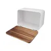 Brotkasten Aus Stahl Mit Akaziendeckel Husla 73937 Produktbild-Vorschau 2