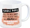 Danke Papa, ... Kaffeebecher in orange mit Spruch für den Produktbild-Vorschau 1