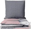 Renforce Baumwollbettwäsche Set 200x220 Rosa Grau Weiß Produktbild-Vorschau 1