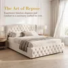 Letto imbottito INONEFT, modello boxspring, 140x200 cm, con Anteprima dell’immagine prodotto 6