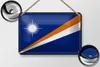 Blechschild Flagge Marshallinseln 18x12cm Retro Flag Produktbild-Vorschau 2