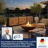 Coemo Brennholz Regal Hans Kaminholzregal mit Abdeckplane Produktbild-Vorschau 7