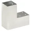 vidaXL Connettore per pali a L Metallo zincato 71 x 71 mm Anteprima dell’immagine prodotto 2