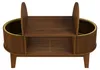 UnboxG Table basse ovale de 100 cm, imitation bois de noyer Voir les images du produit 12