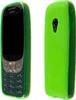 A product shot of a green phone case for a Nokia 6310 (2021) phone, shown from the front and back. Podgląd zdjęcia produktu