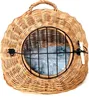 Korbhöhle Transportkorb Katzenhöhle aus Weide 45 cm Natur Produktbild-Vorschau 3
